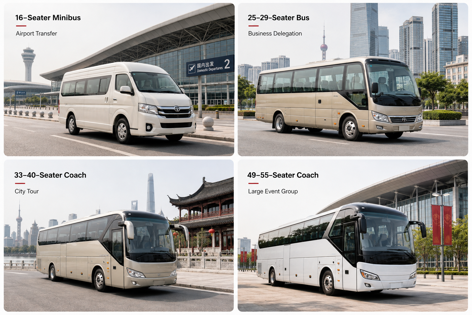 Bus Rental China: Fleet, Routes & Pricing