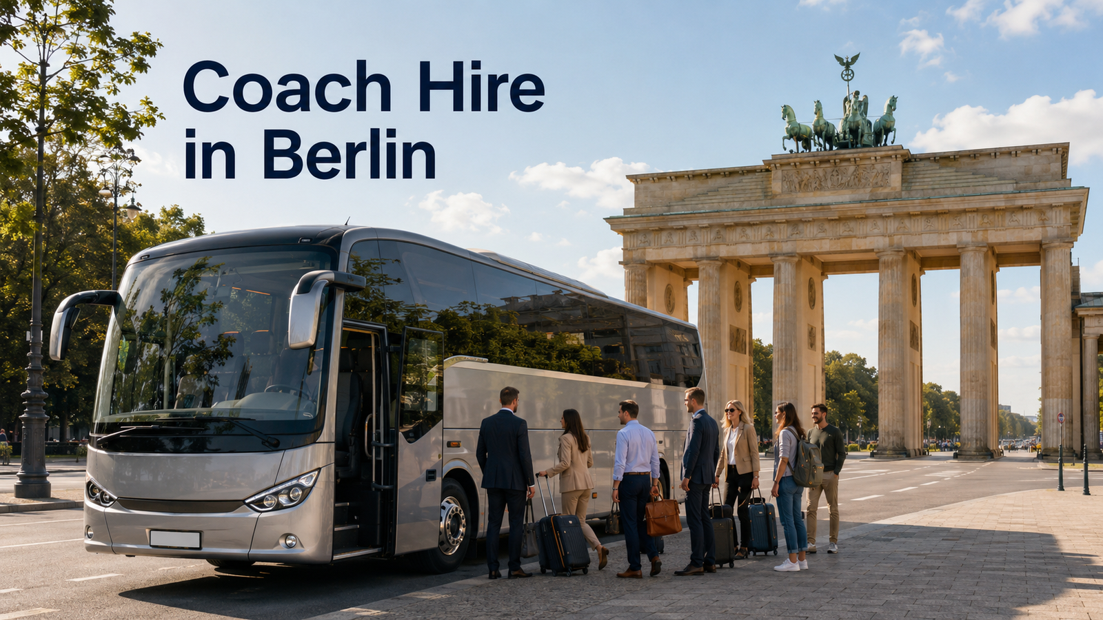 Book bus and coach hire in Berlin for airport transfers, corporate travel, tours and events.