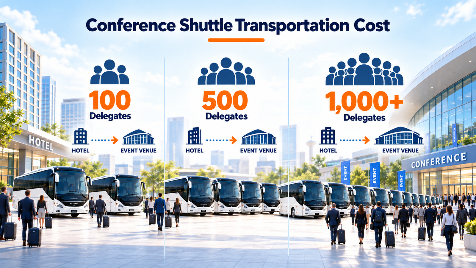 Conference Shuttle Transportation Cost: 100+ Delegates